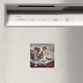 American Staffordshire Hond Kerstfeest Magneet (Insitu (Vaatwasser))