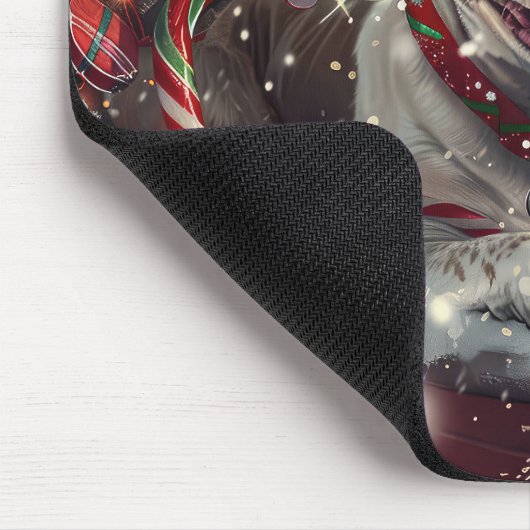 American Staffordshire Hond Kerstfeest Muismat (Hoek)