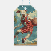 American Staffordshire Hondenbasketbal Cadeaulabel (Achterkant)