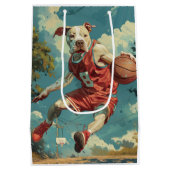 American Staffordshire Hondenbasketbal Medium Cadeauzakje (Achterkant)