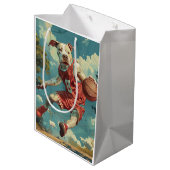 American Staffordshire Hondenbasketbal Medium Cadeauzakje (Achterkant Gekanteld)