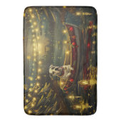 American Staffordshire kerstvakantie Badmat (Voorkant Verticaal)