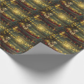 American Staffordshire kerstvakantie Cadeaupapier (Hoek)