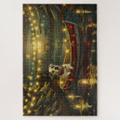 American Staffordshire kerstvakantie Legpuzzel (Verticaal)