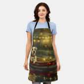 American Staffordshire kerstvakantie Schort (Gedragen)