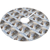 American Staffordshire liet het sneeuwKerstmis Kerstboom Rok (Gekanteld)