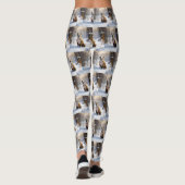 American Staffordshire liet het sneeuwKerstmis Leggings (Achterkant)