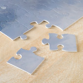 American Staffordshire liet het sneeuwKerstmis Legpuzzel (Zijkant)