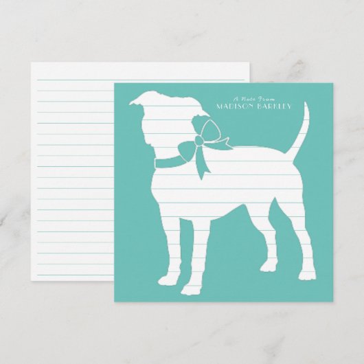 American Staffordshire Pit Bull Bedankkaart (Voorkant / Achterkant)