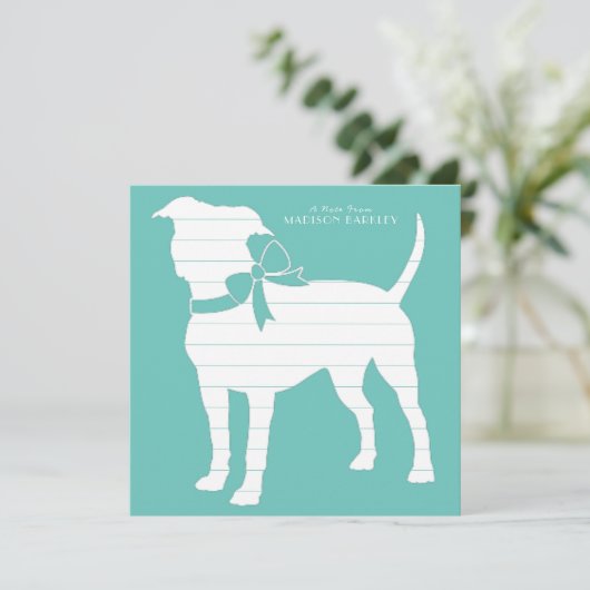 American Staffordshire Pit Bull Bedankkaart (Staand voorkant)