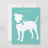 American Staffordshire Pit bull Dog Puppy Bedankkaart (Voorkant)