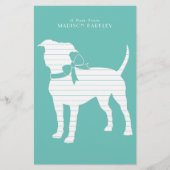 American Staffordshire Pit bull Dog Puppy Briefpapier (Voorkant)