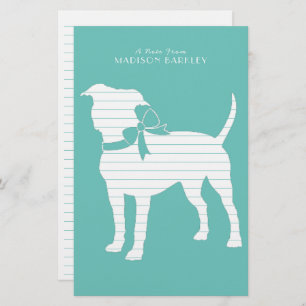 American Staffordshire Pit bull Dog Puppy Briefpapier