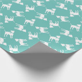 American Staffordshire Pit bull Dog Puppy Cadeaupapier (Hoek)