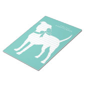 American Staffordshire Pit bull Dog Puppy Notitieblok (Schuin)