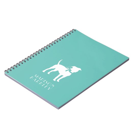 American Staffordshire Pit bull Dog Puppy Notitieboek (Linkerzijde)