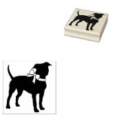 American Staffordshire Pit bull Dog Puppy Rubberstempel (Gestempeld)