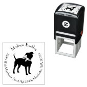 American Staffordshire Pit Bull Zelfinktende Stempel (In situ)