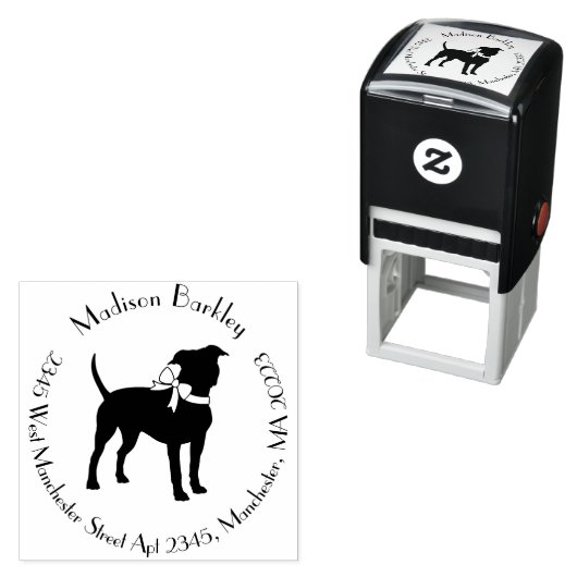 American Staffordshire Pit Bull Zelfinktende Stempel (In situ)