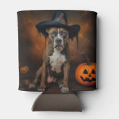 American Staffordshire Pompoenen Halloween Scary Blikjeskoeler (Achterkant)