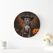 American Staffordshire Pompoenen Halloween Scary Grote Klok (Huis)