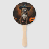 American Staffordshire Pompoenen Halloween Scary Handwaaier (Voorkant)