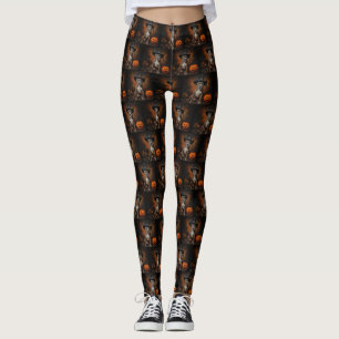 American Staffordshire Pompoenen Halloween Scary Leggings
