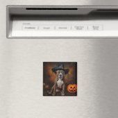 American Staffordshire Pompoenen Halloween Scary Magneet (Insitu (Vaatwasser))