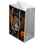 American Staffordshire Pompoenen Halloween Scary Medium Cadeauzakje (Voorkant Gekanteld)