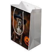 American Staffordshire Pompoenen Halloween Scary Medium Cadeauzakje (Achterkant Gekanteld)