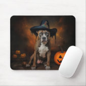 American Staffordshire Pompoenen Halloween Scary Muismat (Met muis)