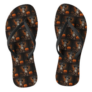 American Staffordshire Pompoenen Halloween Scary Teenslippers