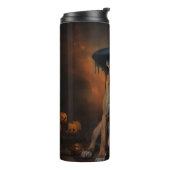 American Staffordshire Pompoenen Halloween Scary Thermosbeker (Gedraaid links)