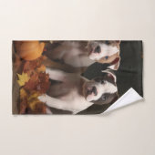 American Staffordshire Puppy Herfst Verrukking Bad Handdoek (Handdoek)