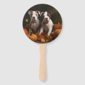 American Staffordshire Puppy Herfst Verrukking Handwaaier (Voorkant)