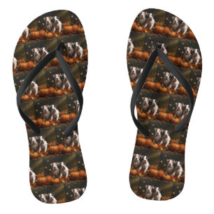 American Staffordshire Puppy Herfst Verrukking Teenslippers