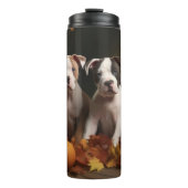 American Staffordshire Puppy Herfst Verrukking Thermosbeker (Voorkant)