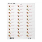 American Staffordshire Retour Adres Labels (Full Sheet)