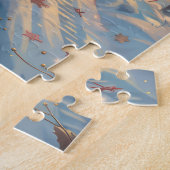 American Staffordshire Riding Motorcycle Kerstmis Legpuzzel (Zijkant)