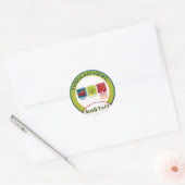 American Staffordshire Ronde Sticker (Envelop)