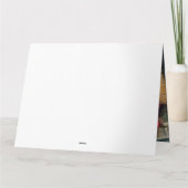 American Staffordshire Sneeuwslee Kerstmis Kaart (Achterkant)