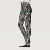 American Staffordshire Sneeuwslee Kerstmis Leggings (Links)