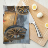 American Staffordshire Sneeuwslee Kerstmis Theedoek (Quarter Fold)