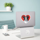 American Staffordshire Terrier Amstaff Hondenliefh Sticker (Laptop op bureau)