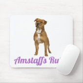 American Staffordshire Terrier (Amstaff) Mousepad Muismat (Met muis)