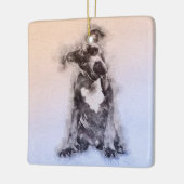 American Staffordshire Terrier - Amstaff Puppy Keramisch Ornament (Links)