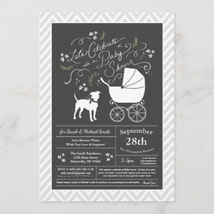 American Staffordshire Terrier Baby shower Amstaff Kaart