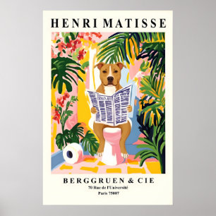 American Staffordshire Terrier Badkamer Print