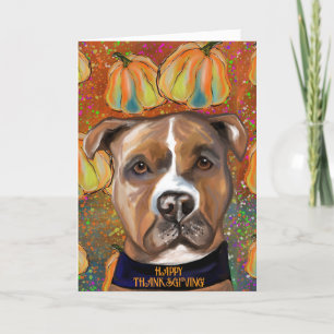 AMERICAN STAFFORDSHIRE TERRIËR BEDANKKAART