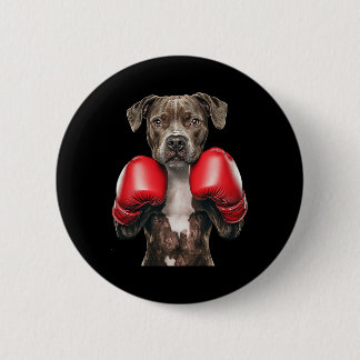 American Staffordshire Terrier Boksen  Ronde Button 5,7 Cm